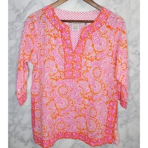 Gretchen Scott Parsely Floral Tunic